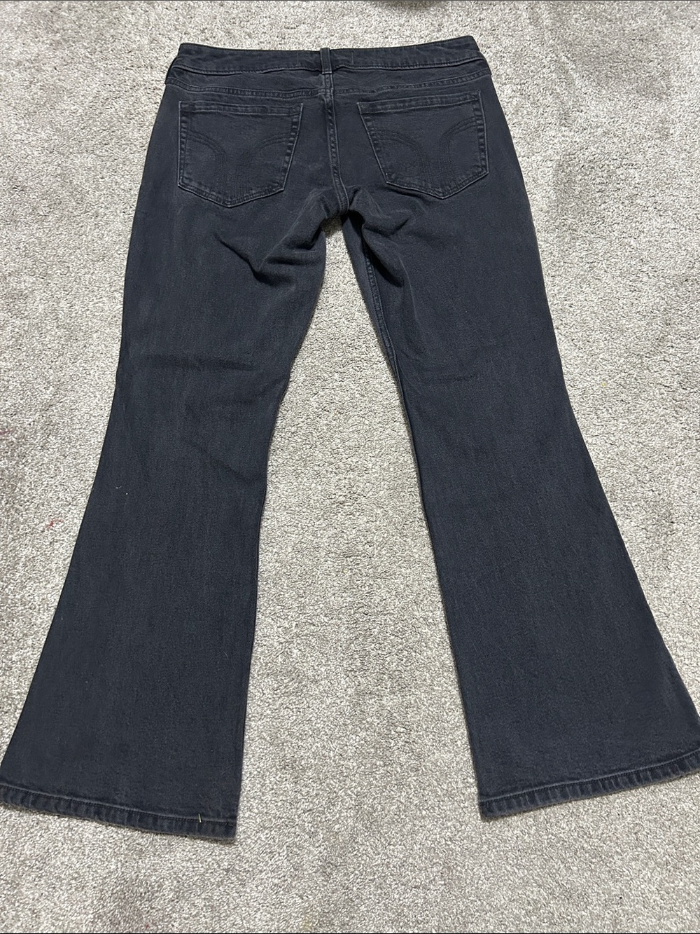 Y2K Hollister Low Rise Loose Bootcut Black Jeans